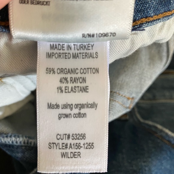 NWT AGOLDE size 28 Wilder Mid Rise Comfort Stretch Blue jeans - Picture 12 of 16